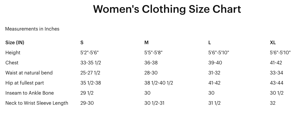 Sizing Sizing