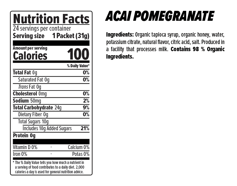 Nutritional information Nutritional information