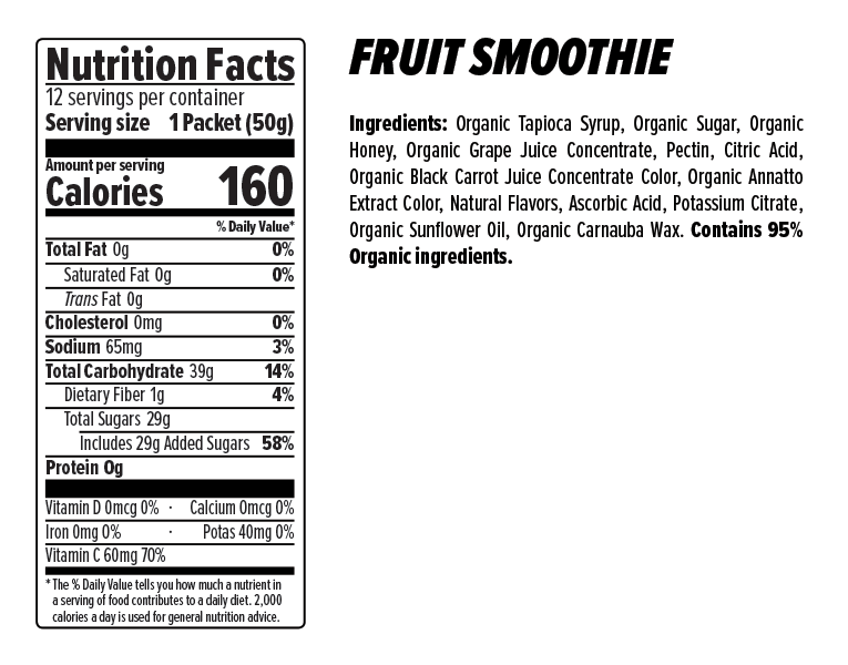Nutritional information Nutritional information