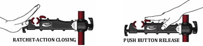 Feedback Sports' easy-to-use clamp. Feedback Sports' easy-to-use clamp.