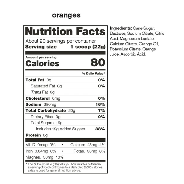 Nutritional information Nutritional information