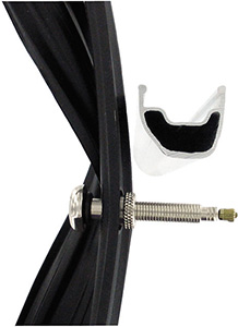 Bontrager's Tubeless Ready Rim Strip and Valve.