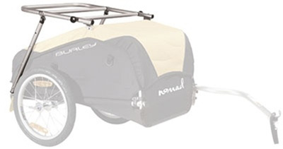 Burley's Nomad Cargo Rack (sold separately) mounted to a Nomad Burley's Nomad Cargo Rack (sold separately) mounted to a Nomad