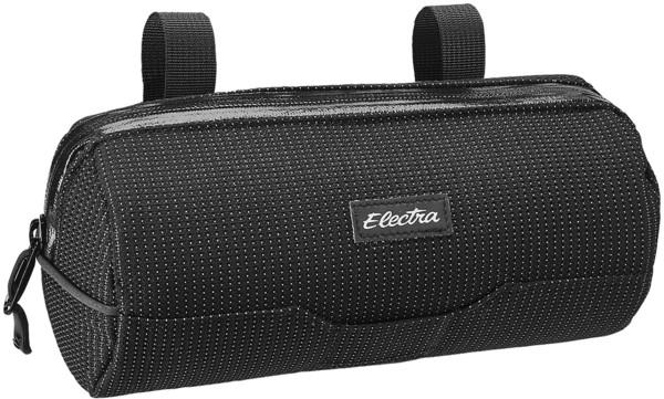 Electra Reflective Charcoal Cylinder Handlebar Bag Electra Reflective Charcoal Cylinder Handlebar Bag