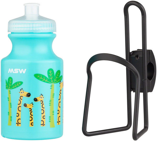 MSW Kids Handlebar-Mounted Water Bottle and Cage Kit