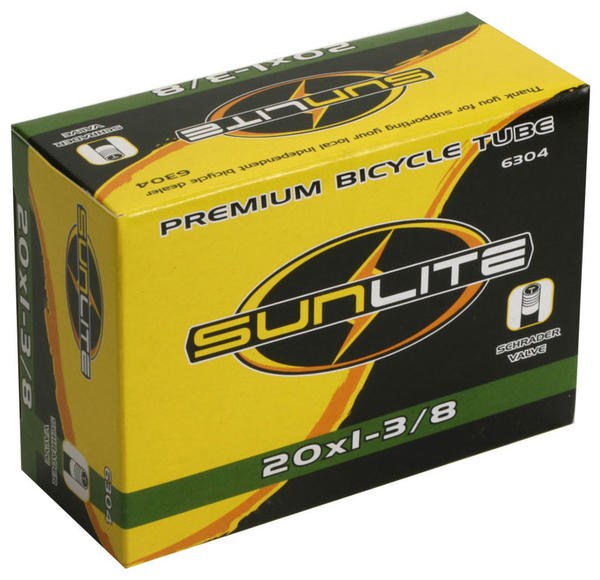 Sunlite Standard Schrader Valve Tube 20 x 1 3/8