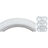 Color | Size: White/White | 16 x 1.75