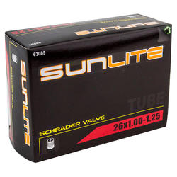 Sunlite Standard Schrader Valve Tube 26 x 1-1.25